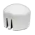 A white object with a black and white background.